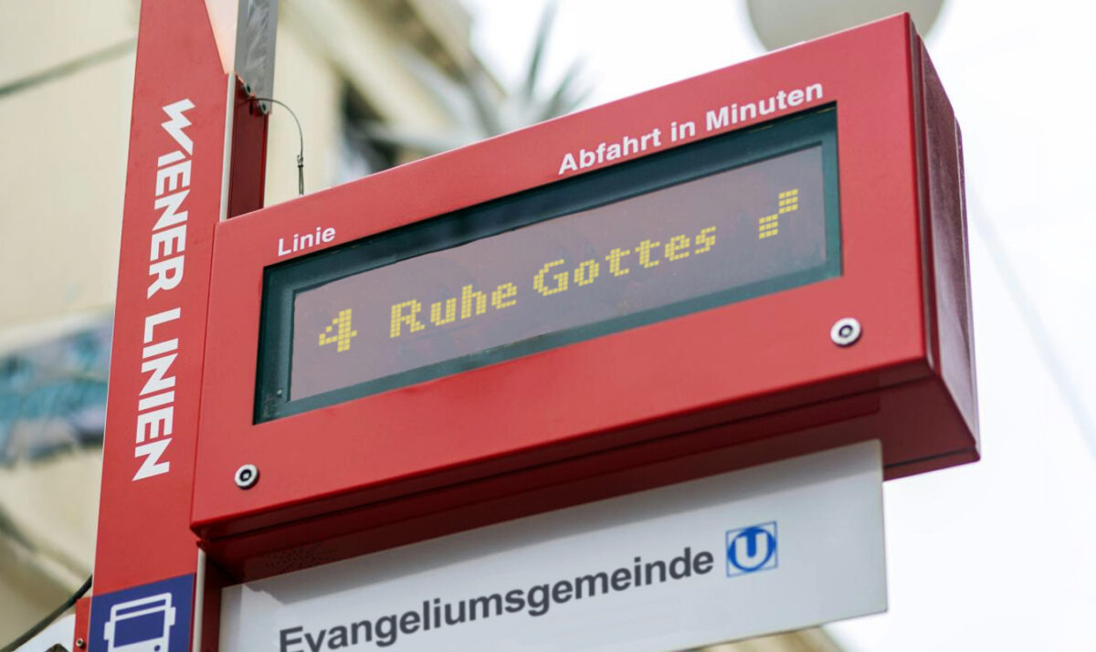 Haltestelle zur Ruhe Gottes