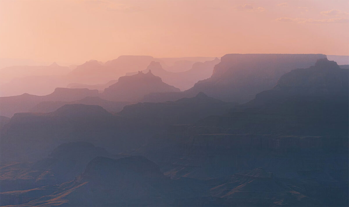 Schemenhafte Landschaft