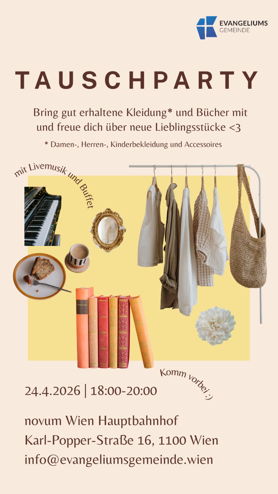 Flyer Tauschparty April 2026