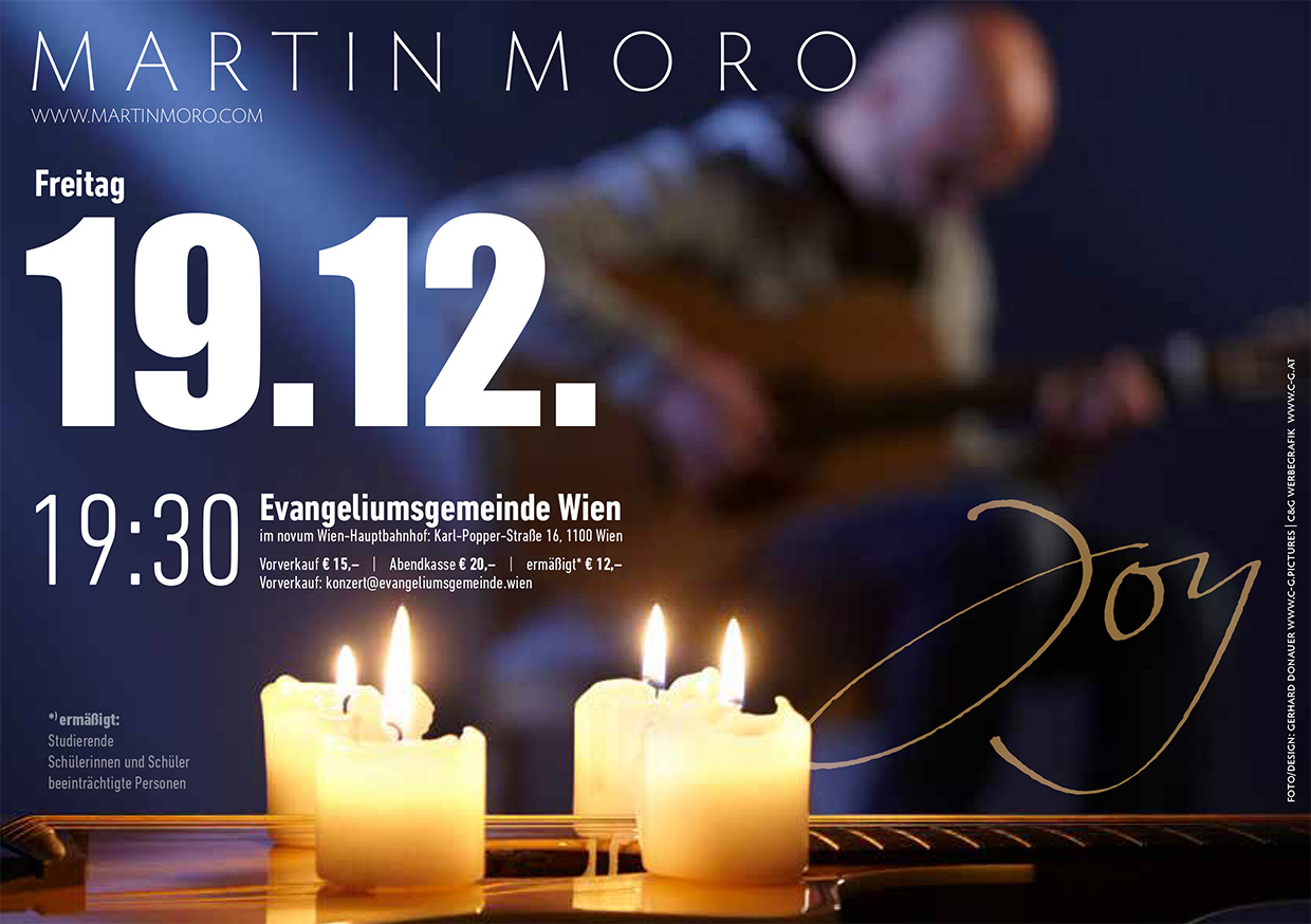 Flyer Martin Moro Weihnachtskonzert 2025